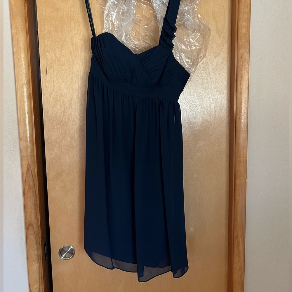 Alfred Angelo one-strap dress with floral details